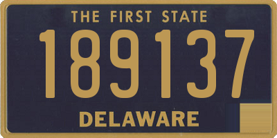 DE license plate 189137