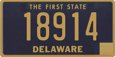 DE license plate 18914