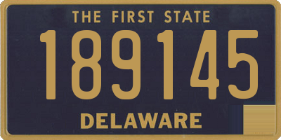 DE license plate 189145