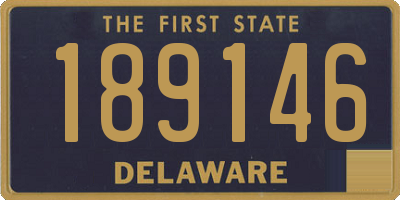 DE license plate 189146