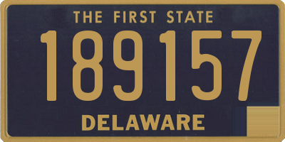 DE license plate 189157