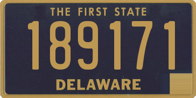 DE license plate 189171