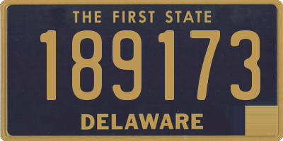 DE license plate 189173