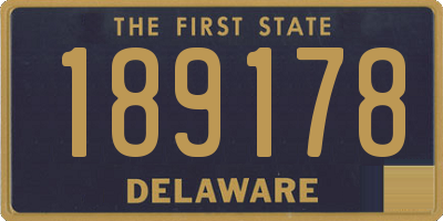 DE license plate 189178