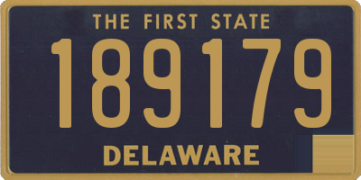 DE license plate 189179