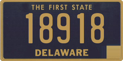 DE license plate 18918