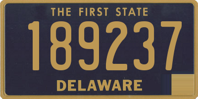DE license plate 189237