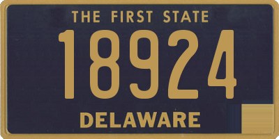 DE license plate 18924