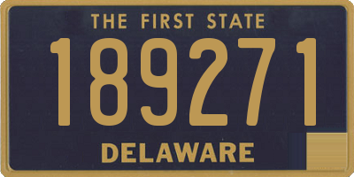 DE license plate 189271