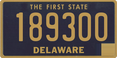 DE license plate 189300