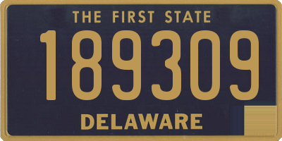 DE license plate 189309