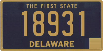 DE license plate 18931