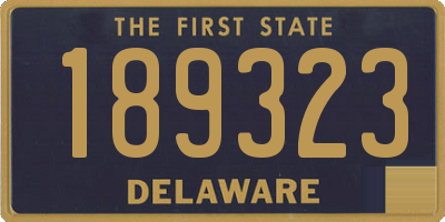 DE license plate 189323