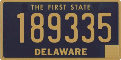 DE license plate 189335