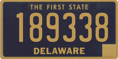 DE license plate 189338