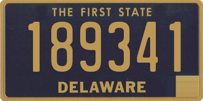 DE license plate 189341
