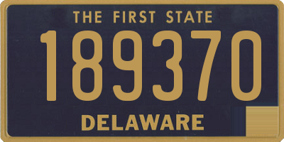 DE license plate 189370