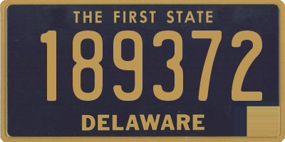 DE license plate 189372