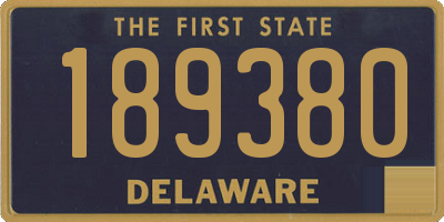 DE license plate 189380