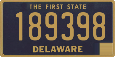 DE license plate 189398