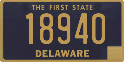 DE license plate 18940