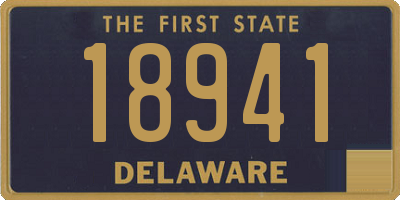 DE license plate 18941