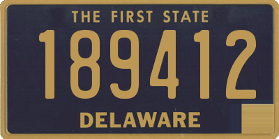 DE license plate 189412