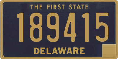 DE license plate 189415