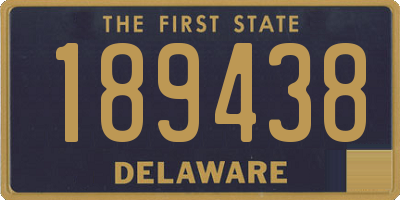 DE license plate 189438