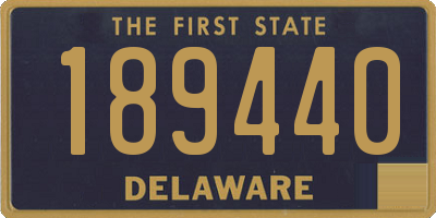 DE license plate 189440