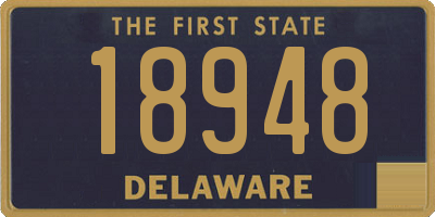 DE license plate 18948