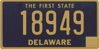 DE license plate 18949