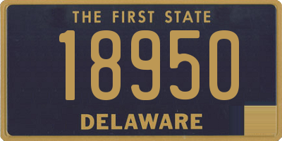 DE license plate 18950