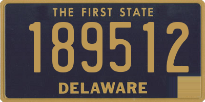 DE license plate 189512