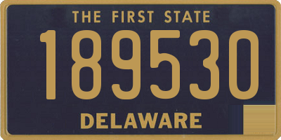 DE license plate 189530