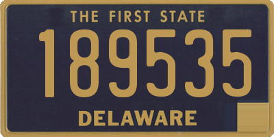 DE license plate 189535