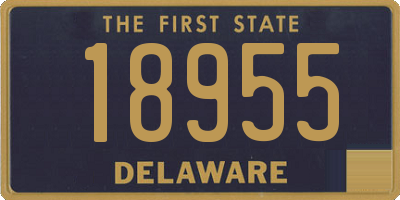 DE license plate 18955