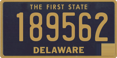 DE license plate 189562