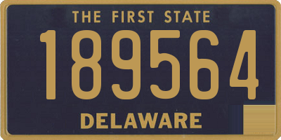 DE license plate 189564