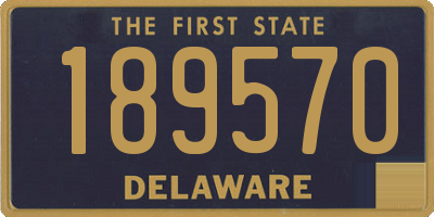 DE license plate 189570