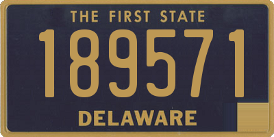 DE license plate 189571