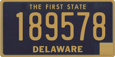 DE license plate 189578