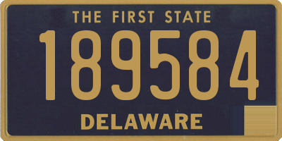 DE license plate 189584