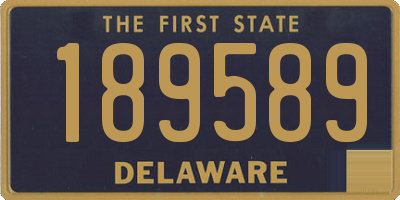 DE license plate 189589