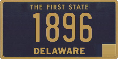 DE license plate 1896
