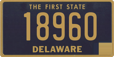 DE license plate 18960
