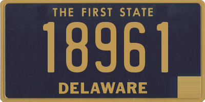 DE license plate 18961