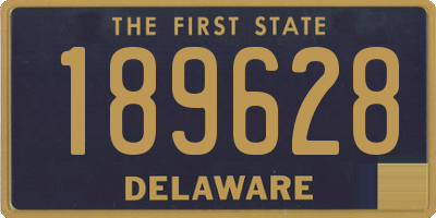 DE license plate 189628
