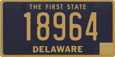 DE license plate 18964