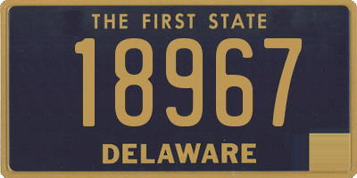 DE license plate 18967